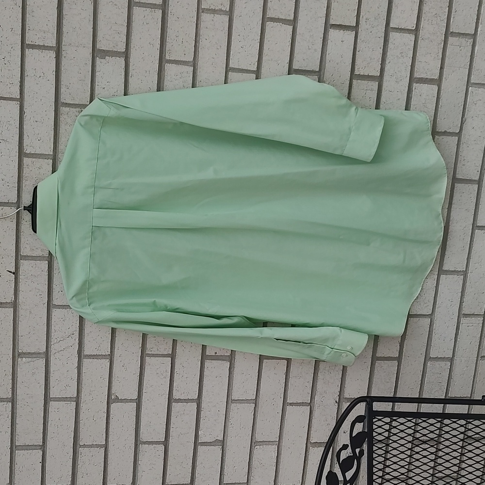 Men's Green Collar Shirt - Picture 8 of 8